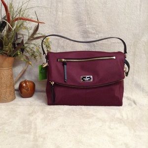 Kate Spade Rare Burgundy Convertible Crossbody NWT